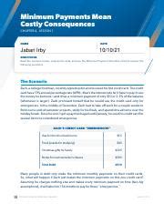 Get Your Free Guide. . Minimum payments mean costly consequences worksheet